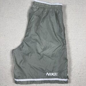 Vintage Nike Mini Swoosh Shorts Mens Small Green Embroidered Lightweight Pockets